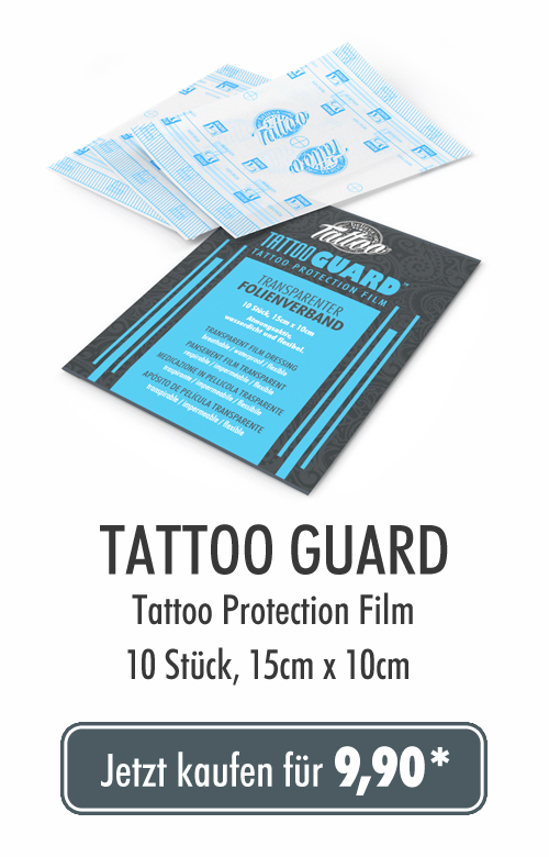Transparente Tattoo Pflaster zum Schutz vor Infektionen