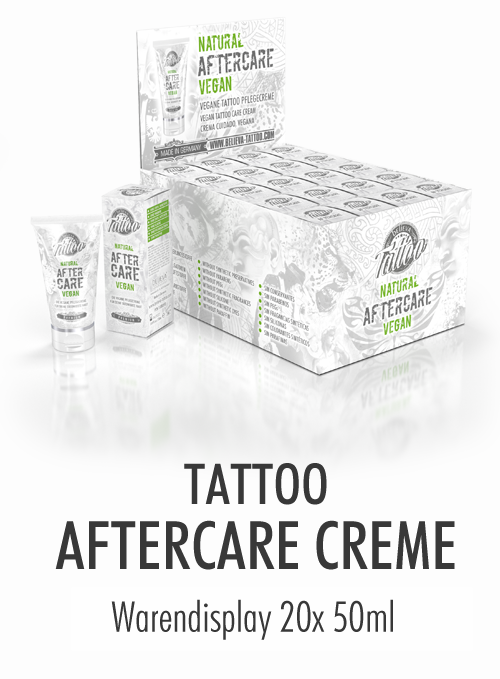 Vegane Pflegecreme für das bereits abgeheilte Tattoo