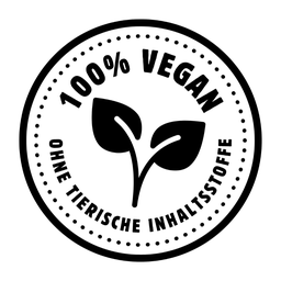 100 % vegan Siegel