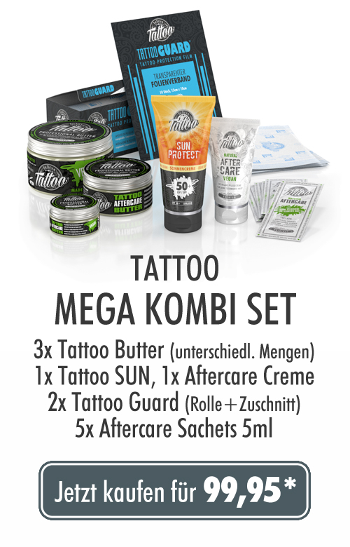 Creme für eine gepflegte tätowierte Haut sowie täglichen Gebrauch