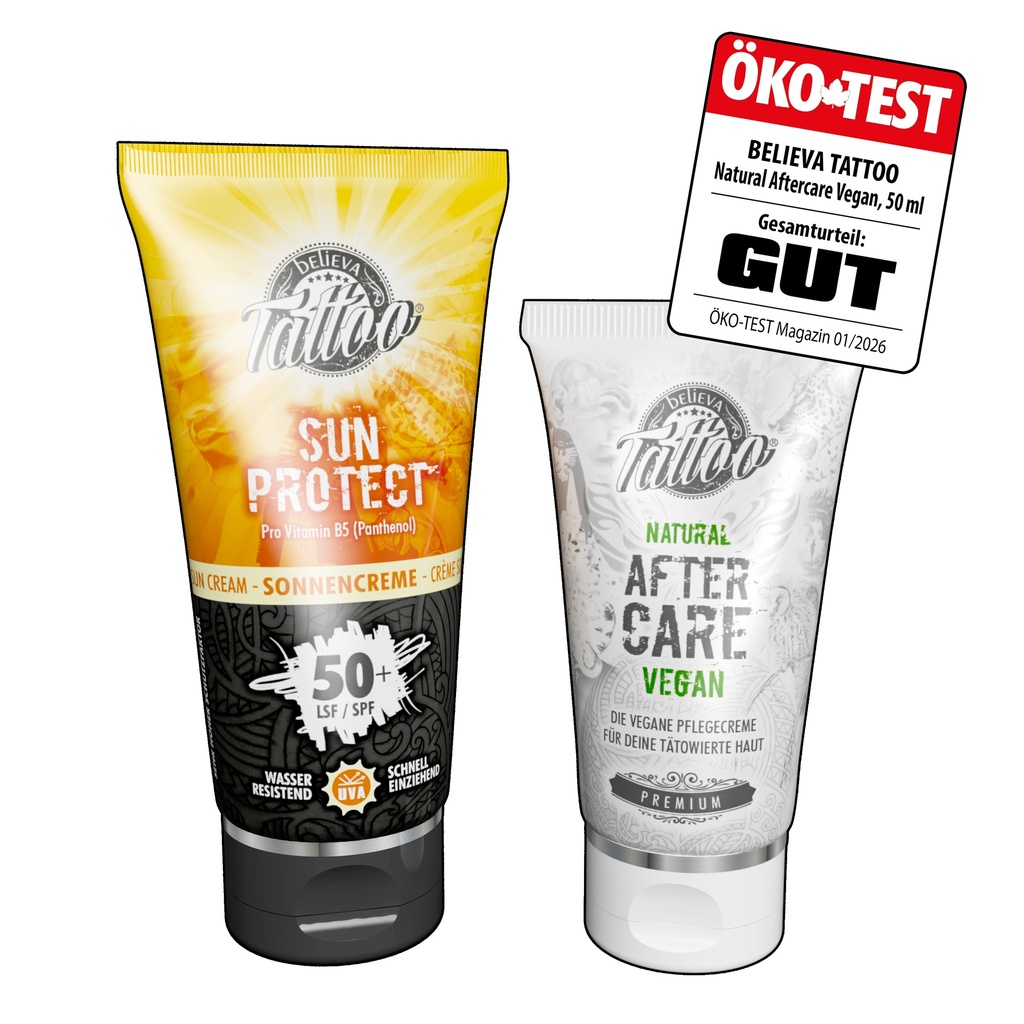 Aftercare Creme 50ml & Tattoo Sun 100ml