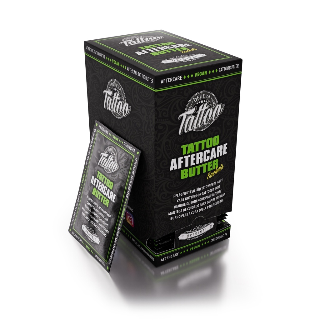 Believa Tattoo Professional beurre Sachets Display, 50x5ml