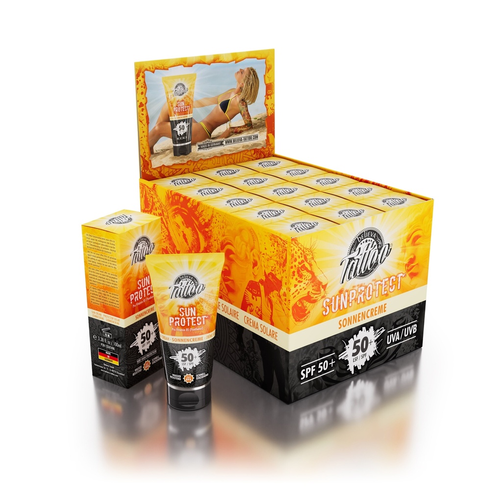 Believa Tattoo Sun Protection/Crema de Sol 15 x 100ml