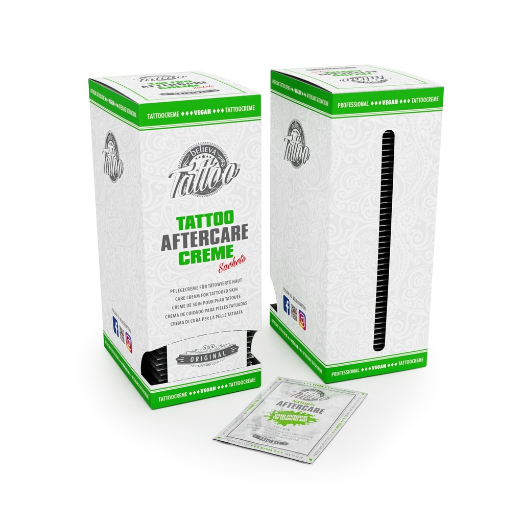 Believa Tattoo Crème de Soin Sachets Display 50x5ml