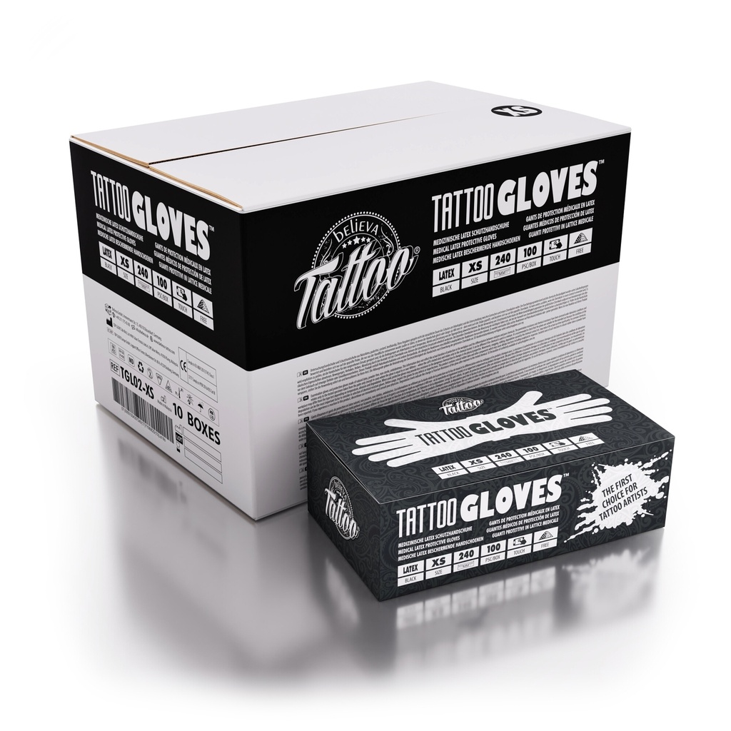 Believa Tattoo Guantes | 100 Stk. | LATEX |