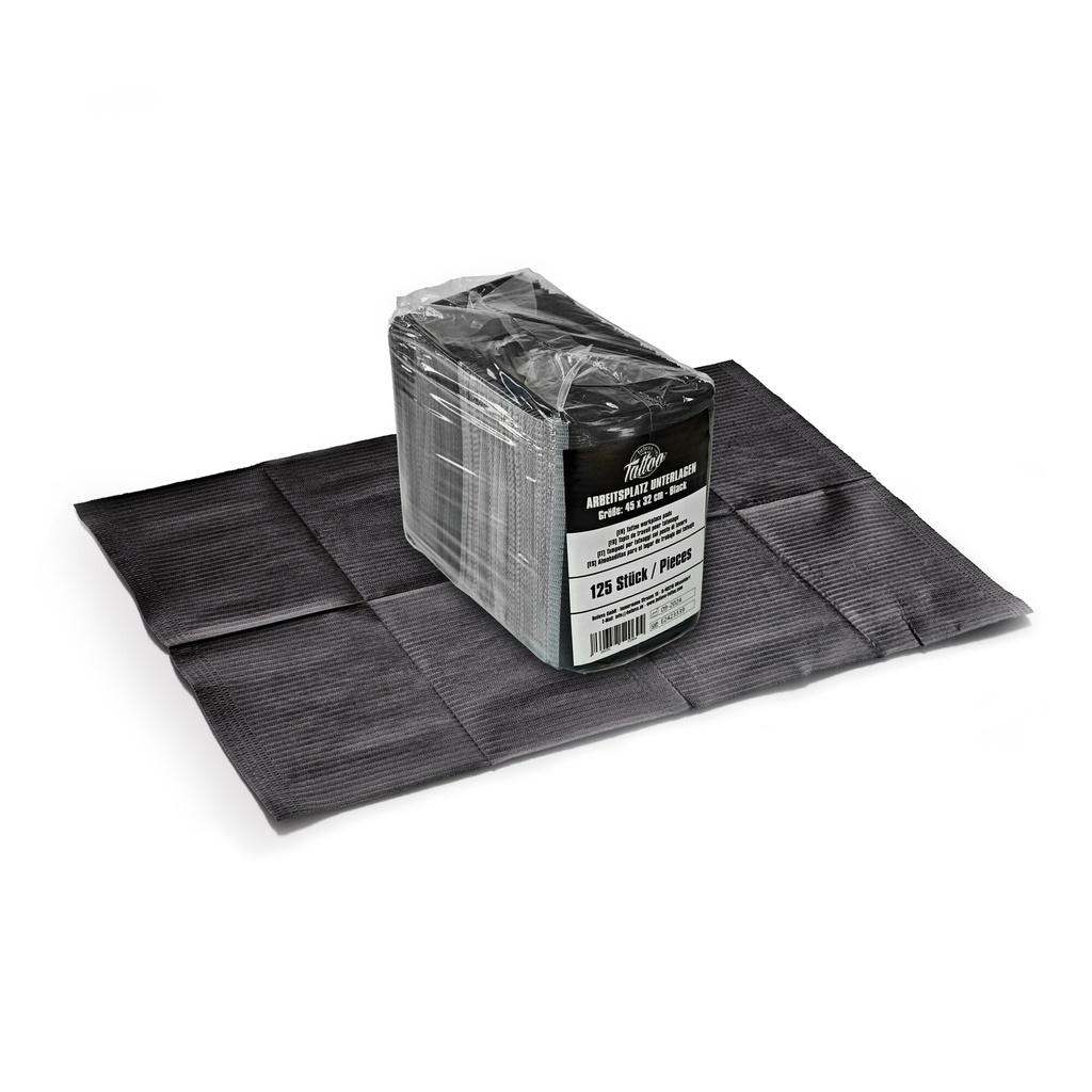 Plana de trabajo, 45x32cm, negra, 125 Piezas