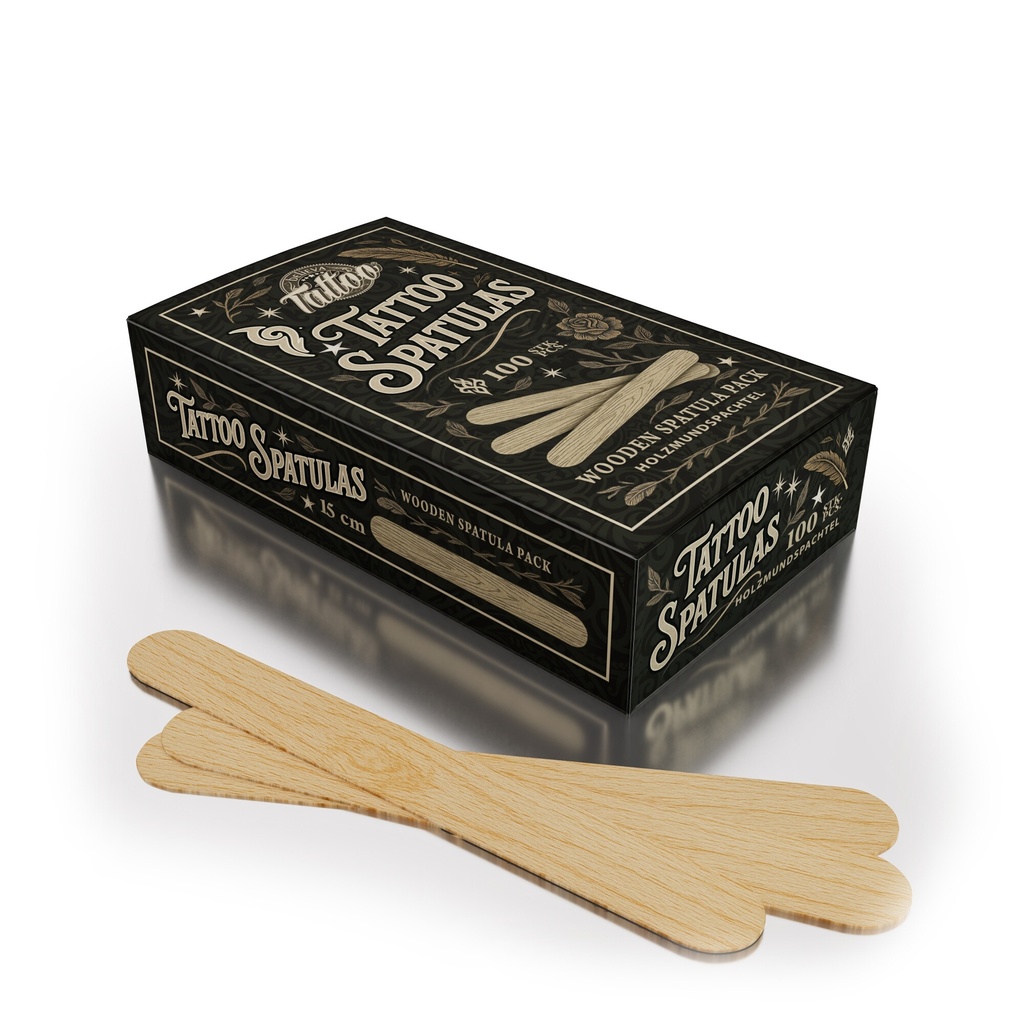 Believa Tattoo Spatulas de Madera
